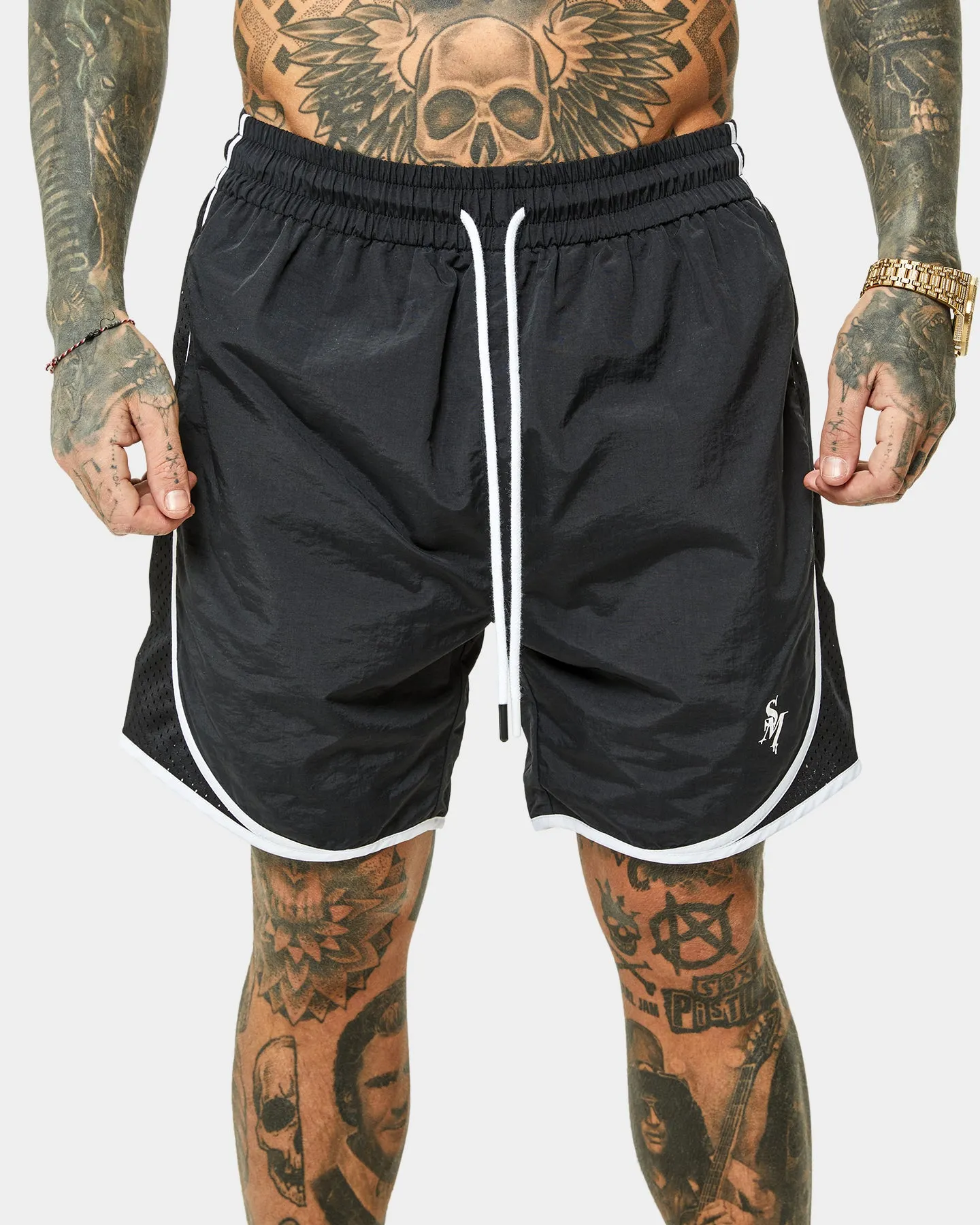 Short de course vintage Saint Morta Icarus Noir
