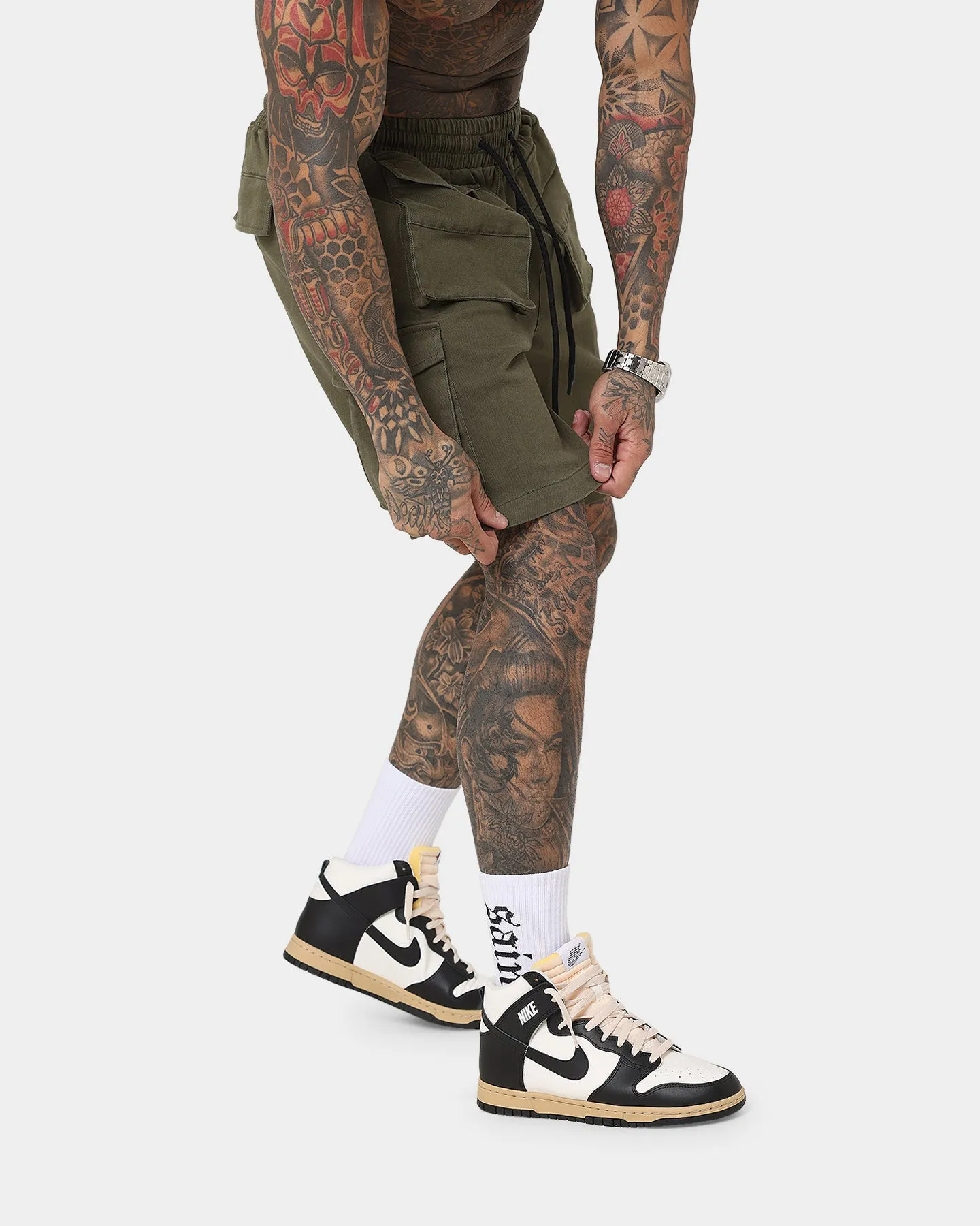 Short cargo d'infanterie Saint Morta vert armée