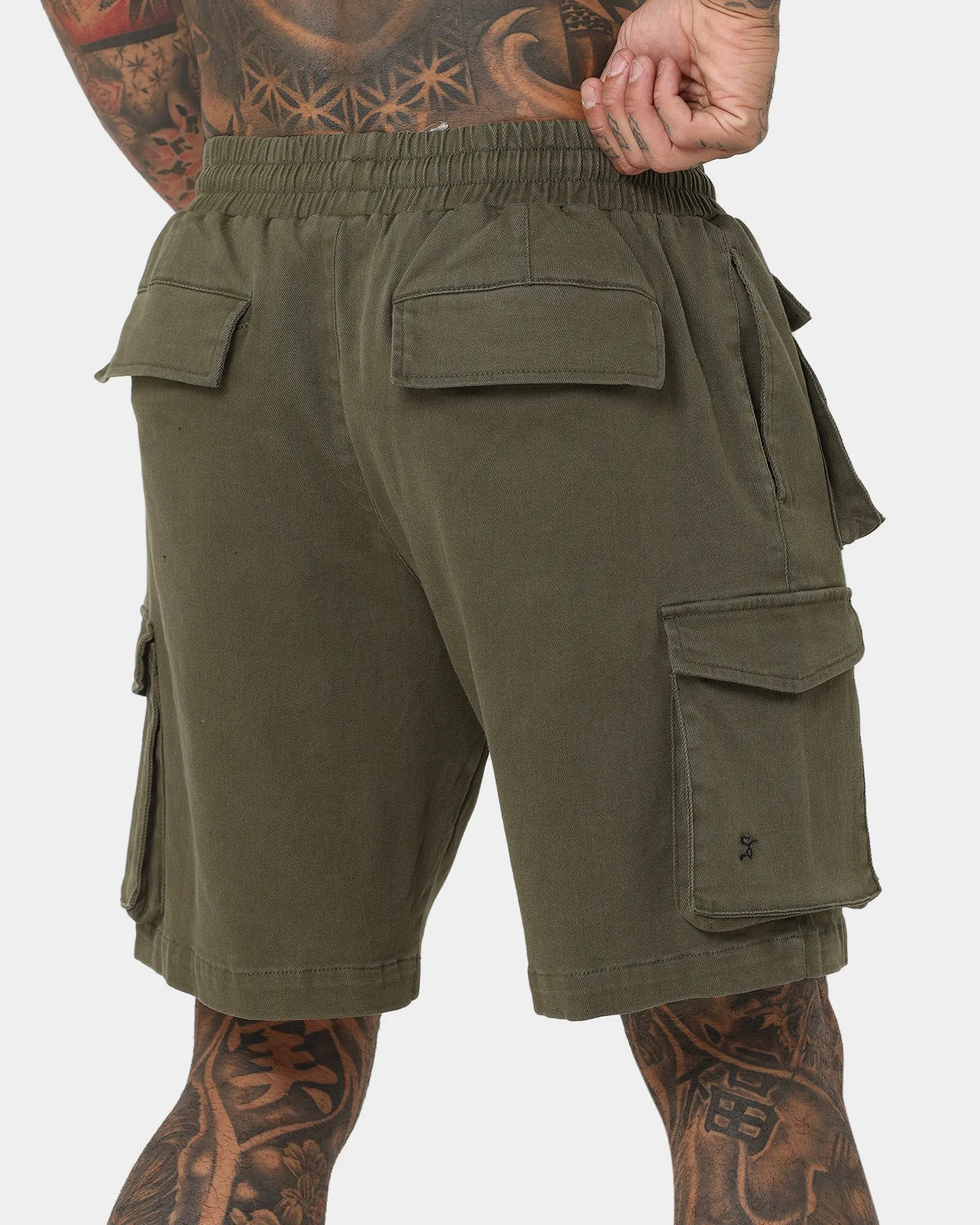 Short cargo d'infanterie Saint Morta vert armée