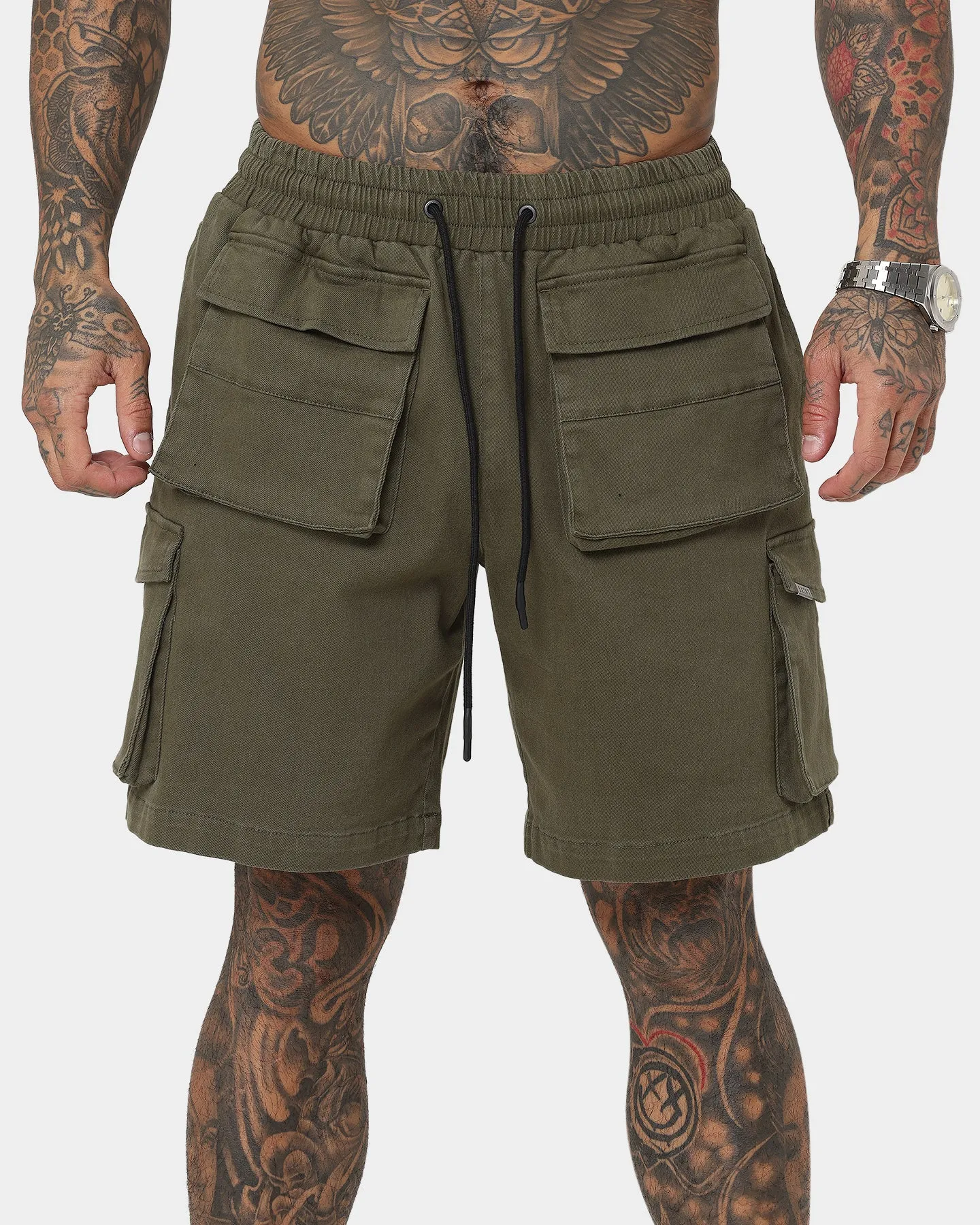 Short cargo d'infanterie Saint Morta vert armée