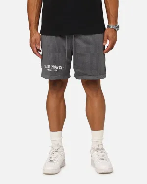 Short en maille du Saint Morta Members Club - Gris foncé
