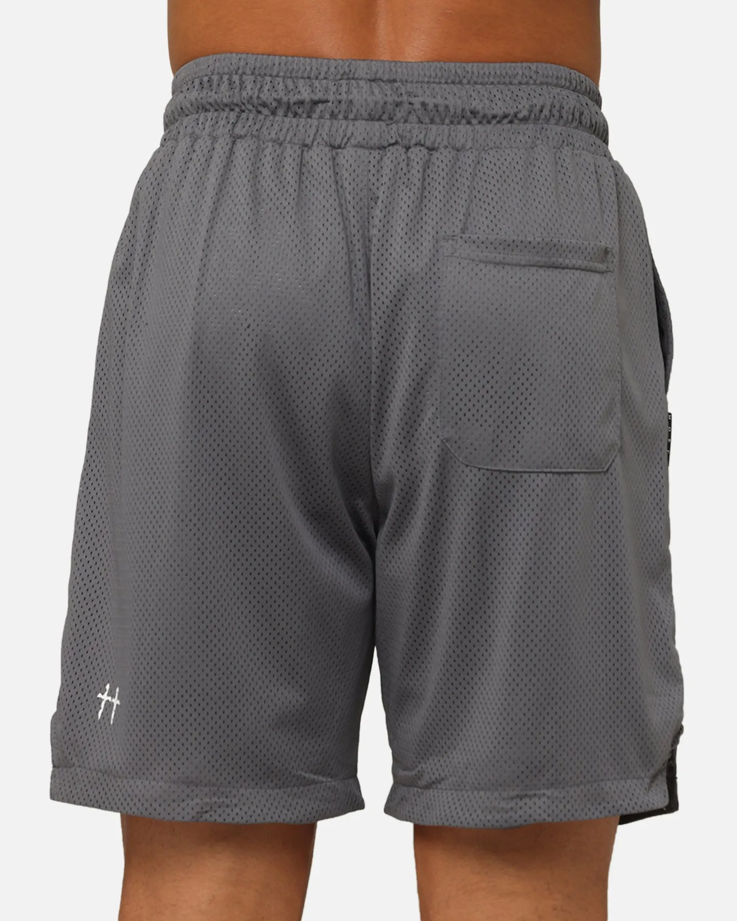 Short en maille du Saint Morta Members Club - Gris foncé