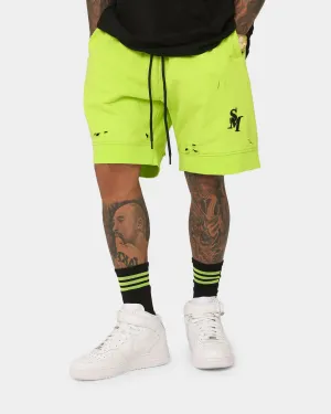 Saint Morta Rags Shorts en Polaire Vert Néon