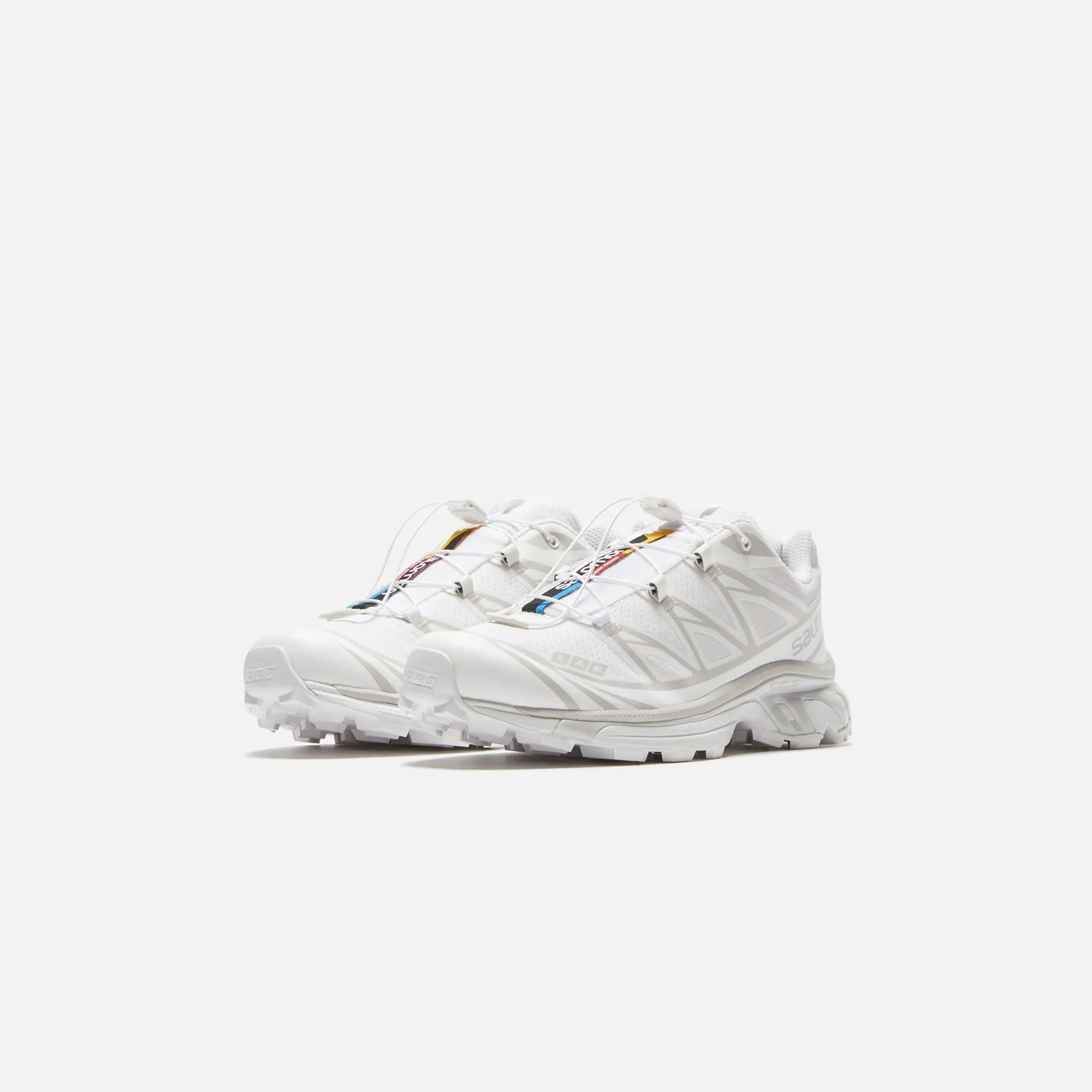 Salomon Xt-6 Adv - White / Lunar Rock Comfortable Zip Up Sandals With Zippers