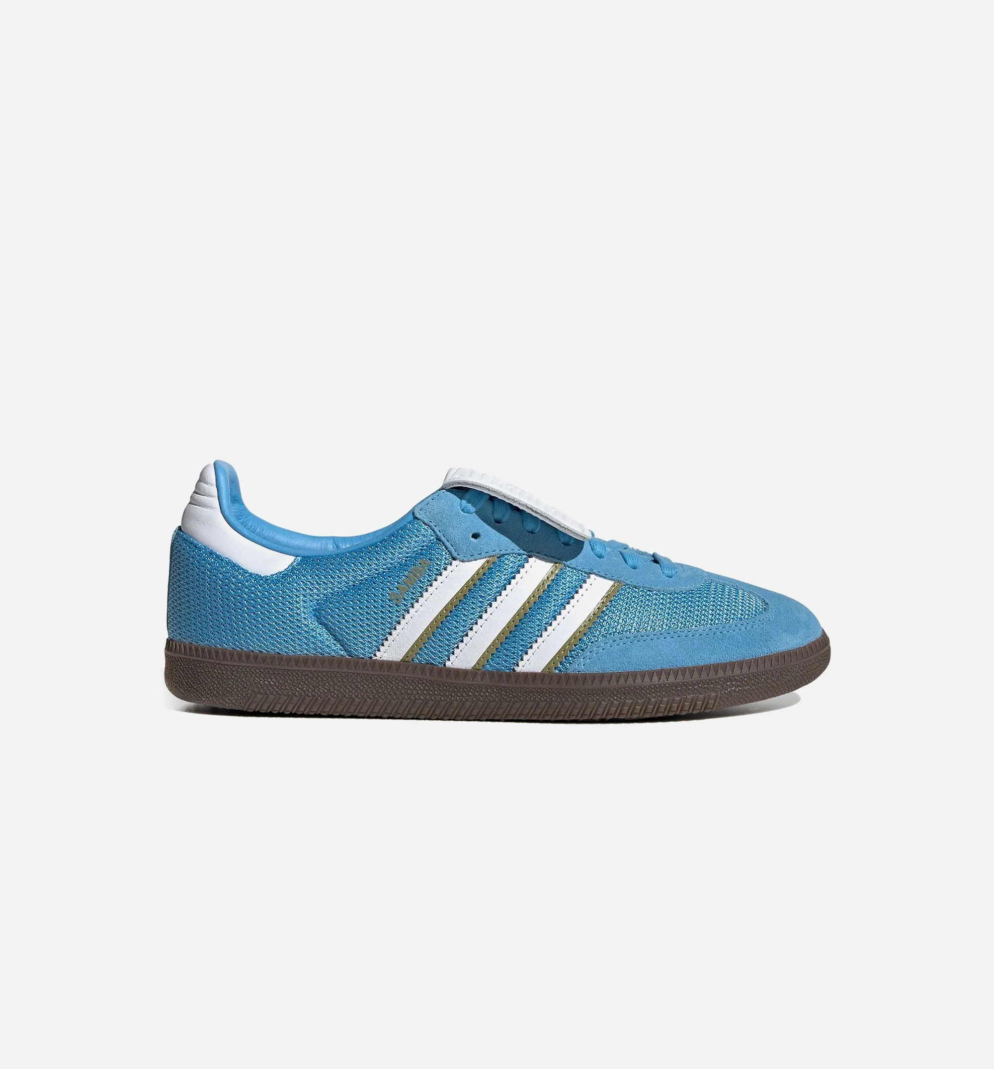 Platform Sole Comfortable Buckle Up Ballet Flats Samba Lt Mens Lifestyle Shoe - Blue/White/Gum