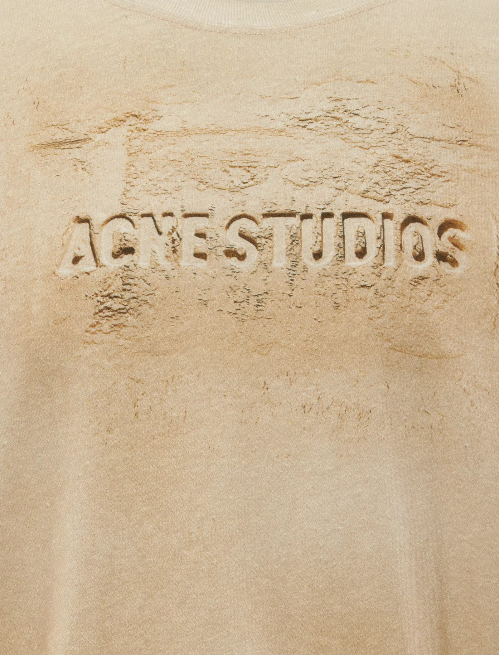 Natural Bamboo Blend Hook And Loop Finish Sand T-Shirt