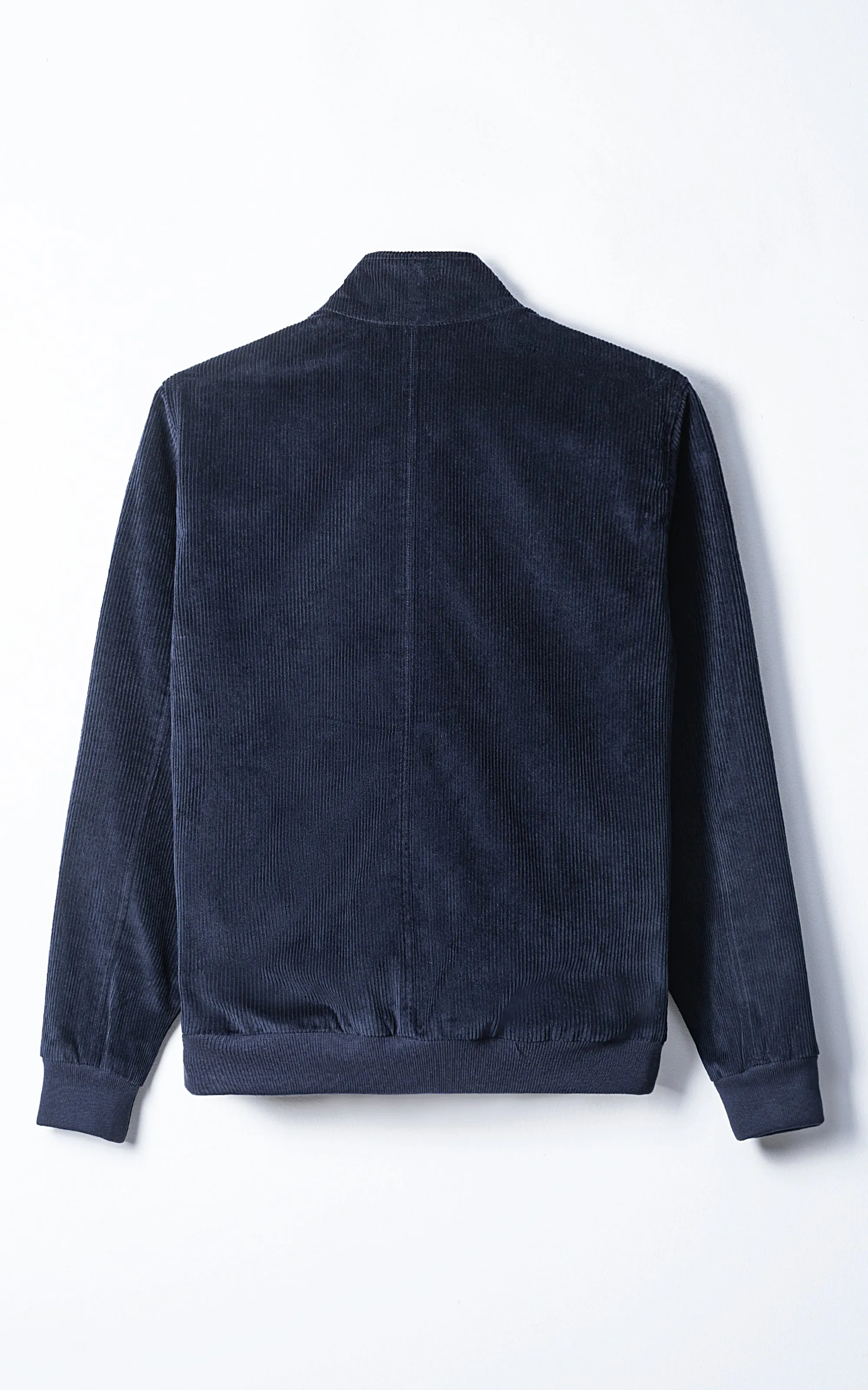 Corduroy Jacket Full Sleeve Navy ComfortStandards Padded Tongue Detail
