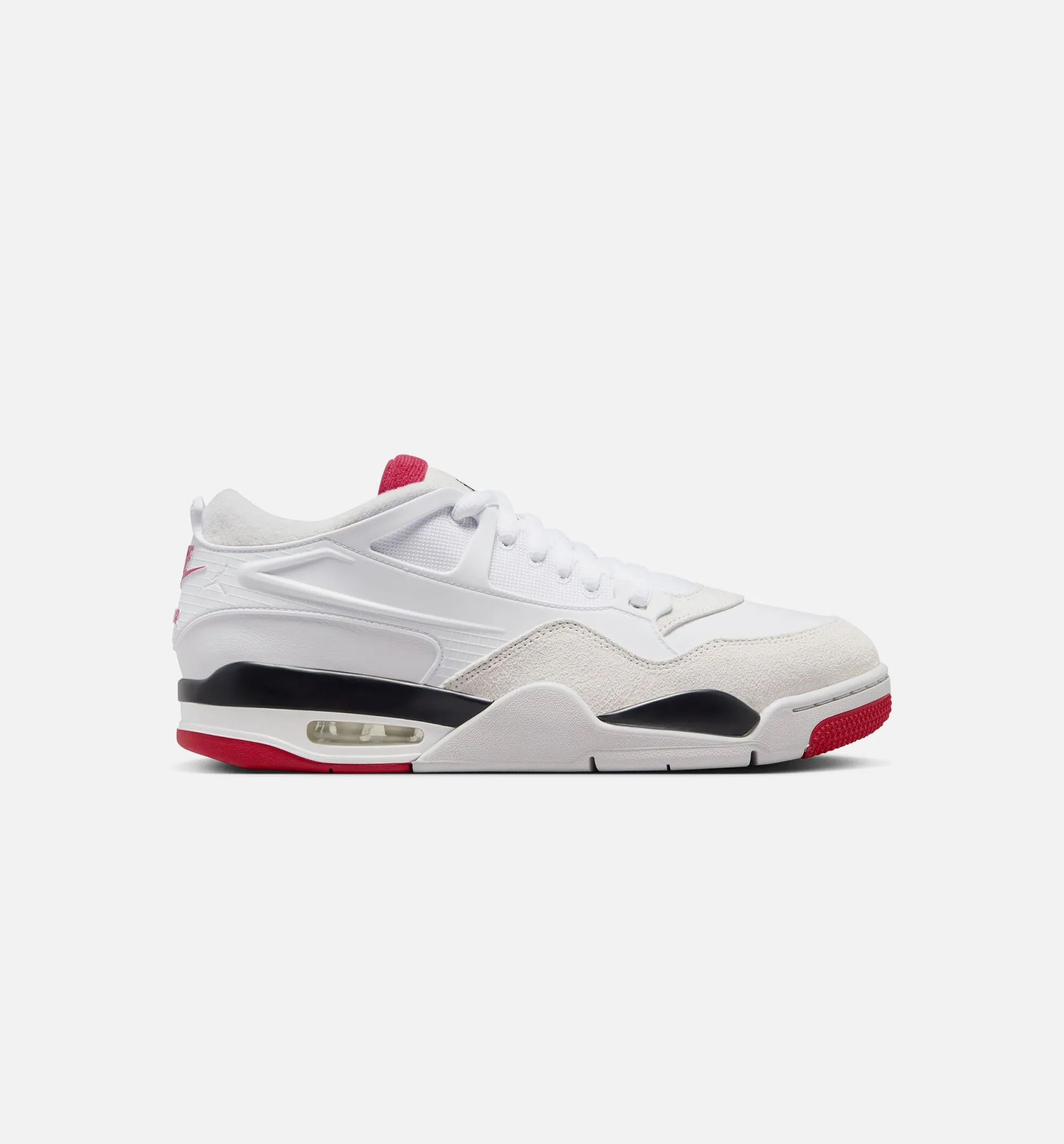 Abrasion Resistant Treatment Polyurethane Slippers Air Jordan 4 Rm Mens Lifestyle Shoe - White/Black/Neutral Grey/Varsity Red