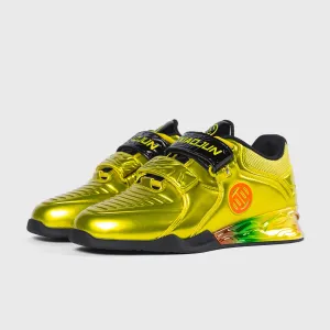 Lu Xiaojun - Weightlifting Shoes - Gold Slip-On Impact Resistance OptimalTraction