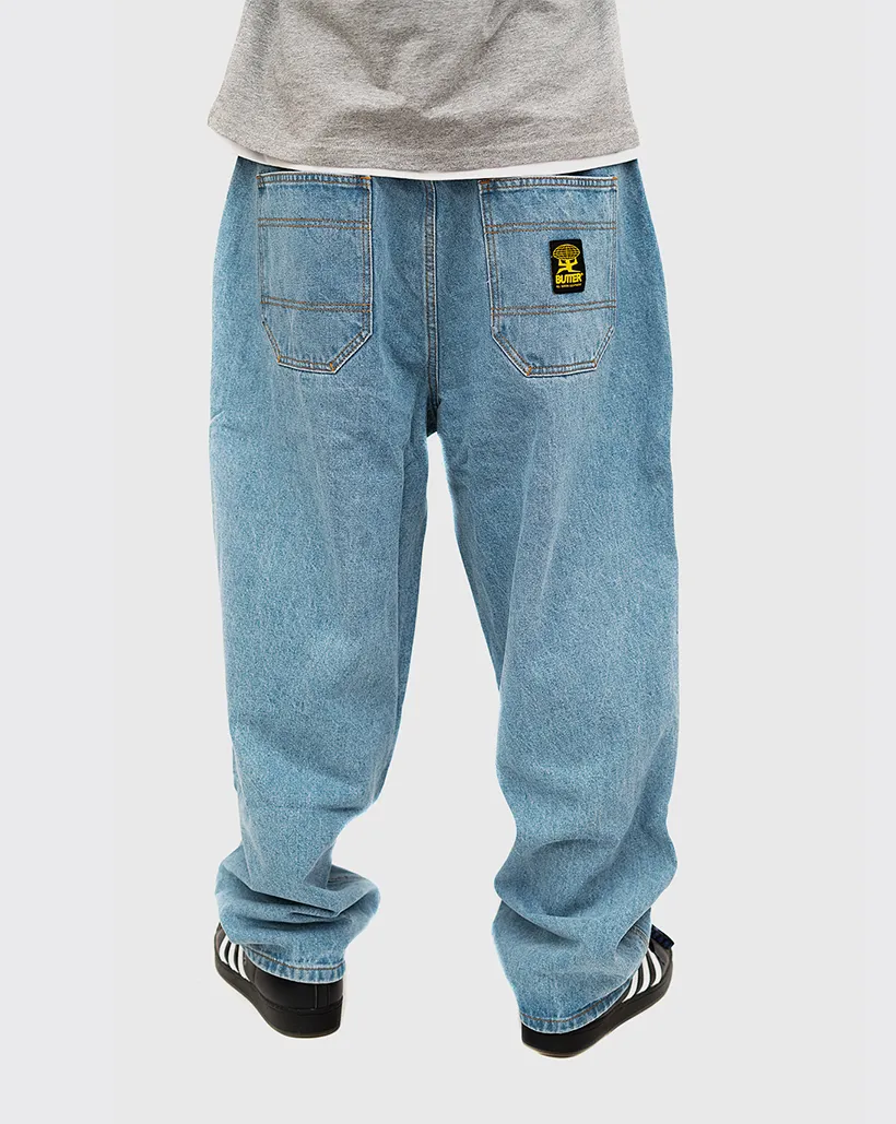 Butter Goods Patch Pocket Denim Jeans - Washed Indigo Chloride