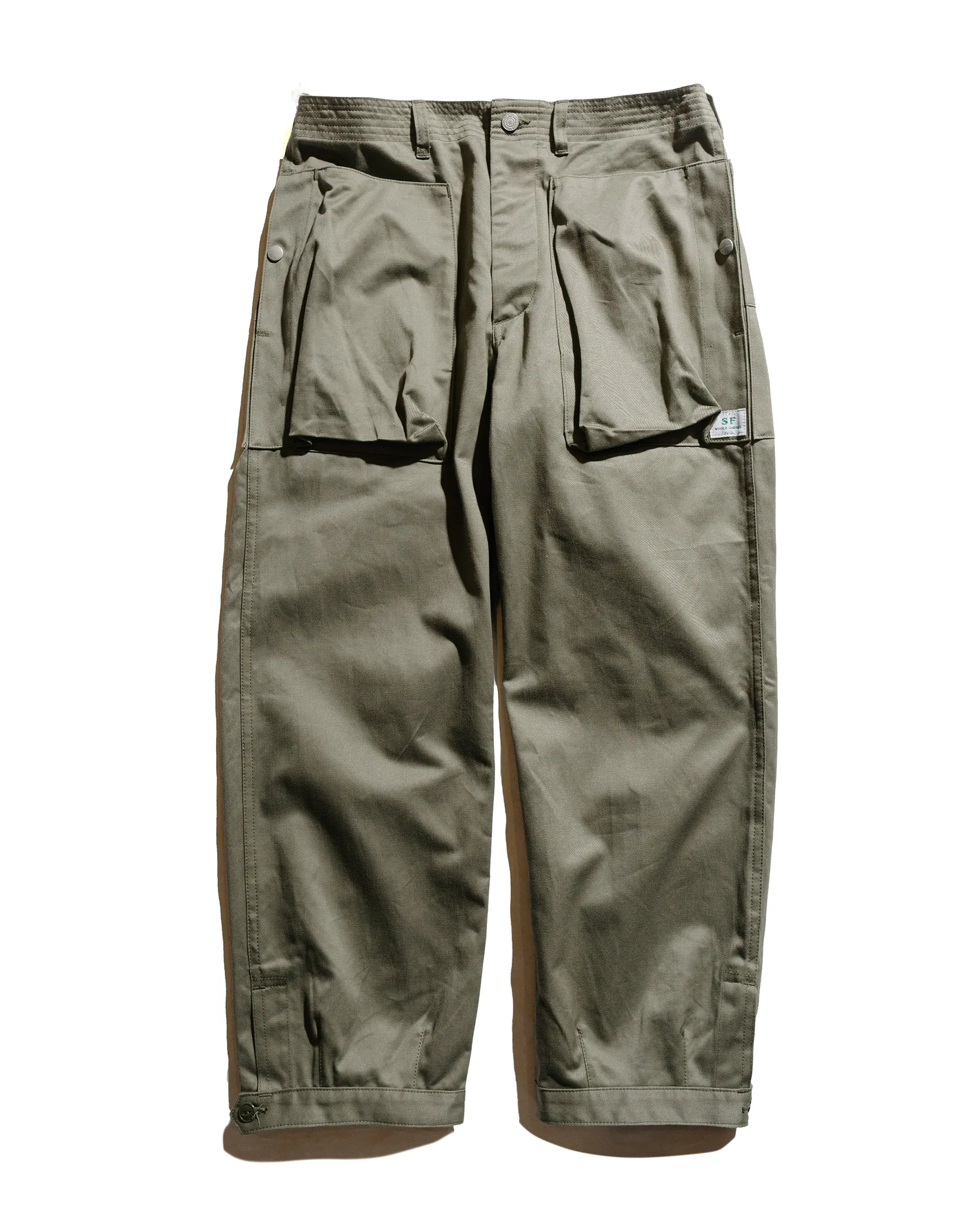 Sassafras Digs Crew Pants 4/5 41Khaki Chino Olive Tailored Feature Comfortable Trendy
