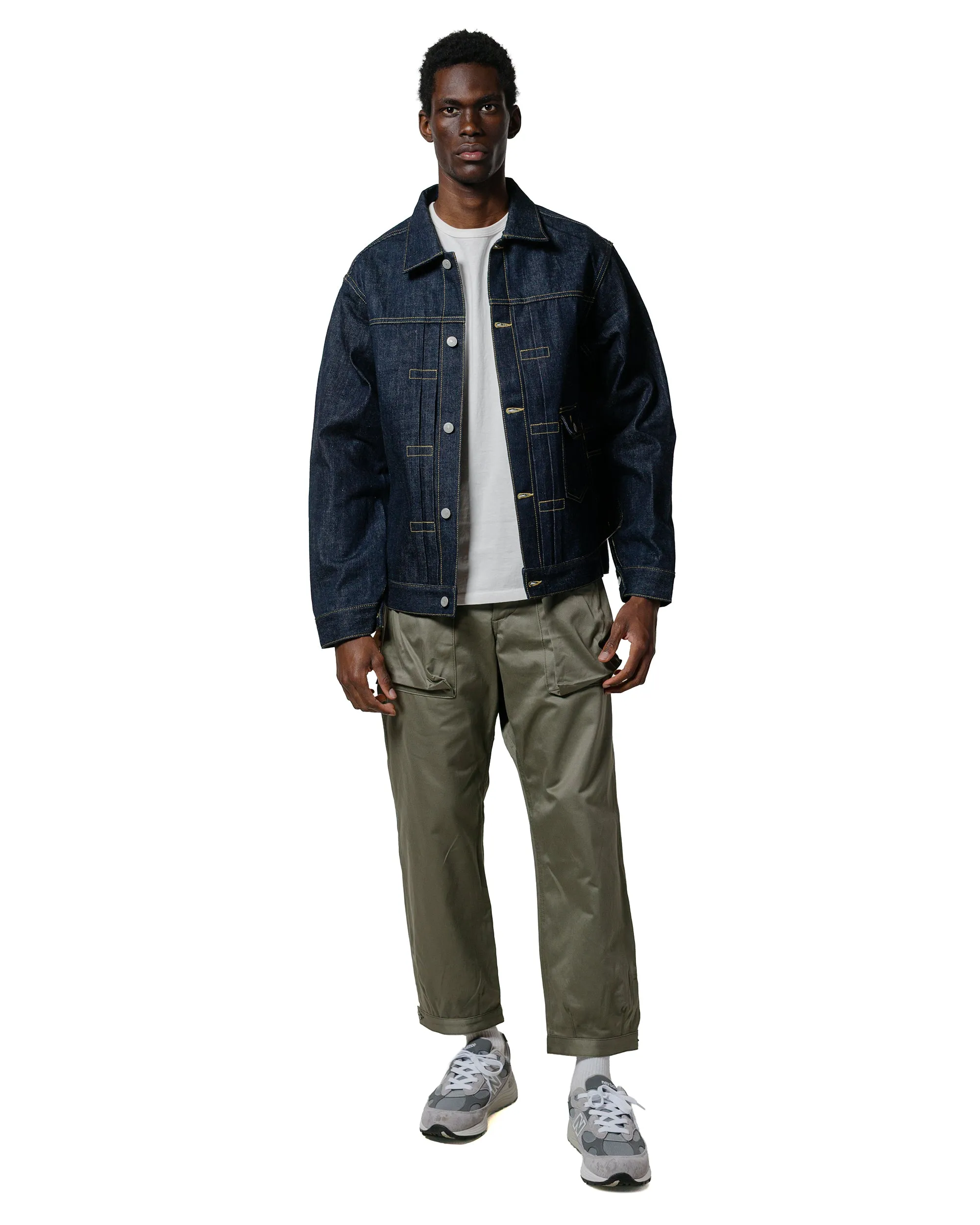 Sassafras Digs Crew Pants 4/5 41Khaki Chino Olive Comfortable Restaurant Comfortable Collar Edge