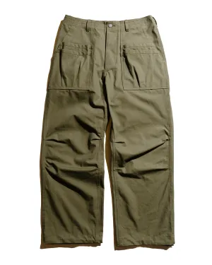 Comfortable Hip Design Sassafras Overgrown Fatigue Pants Military Poplin Olive