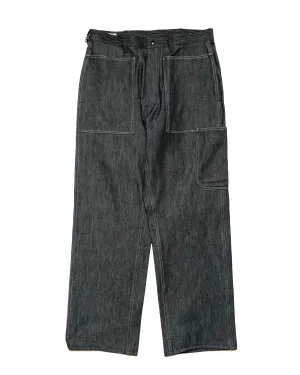 Sassafras T.P. Landscaper Pants 13Oz Slab Denim Black Free Shipping Brand Metallic Lamination