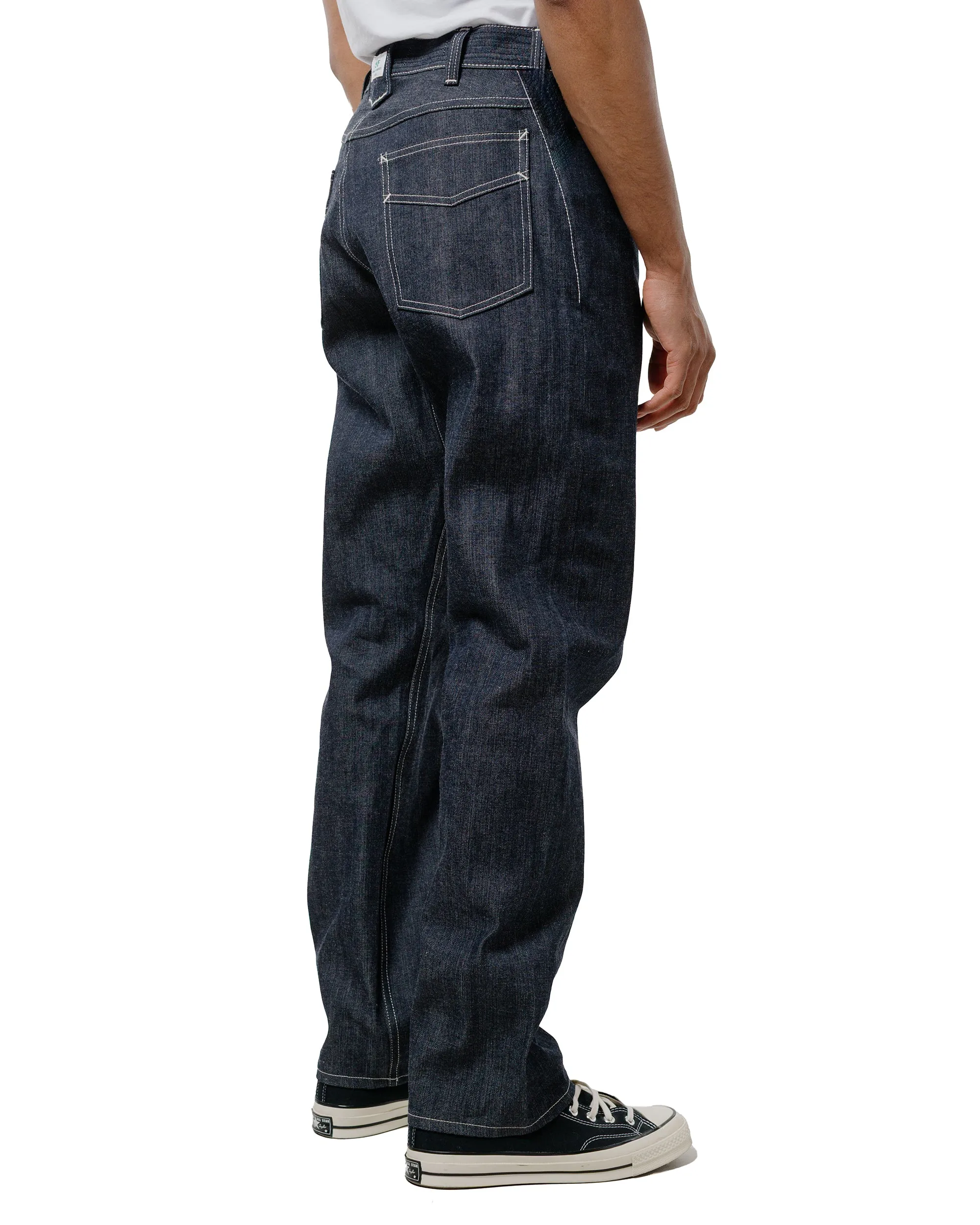 Sassafras Weeds Digger Pants 10.5Oz Selvedge Denim Indigo Horn Cloak