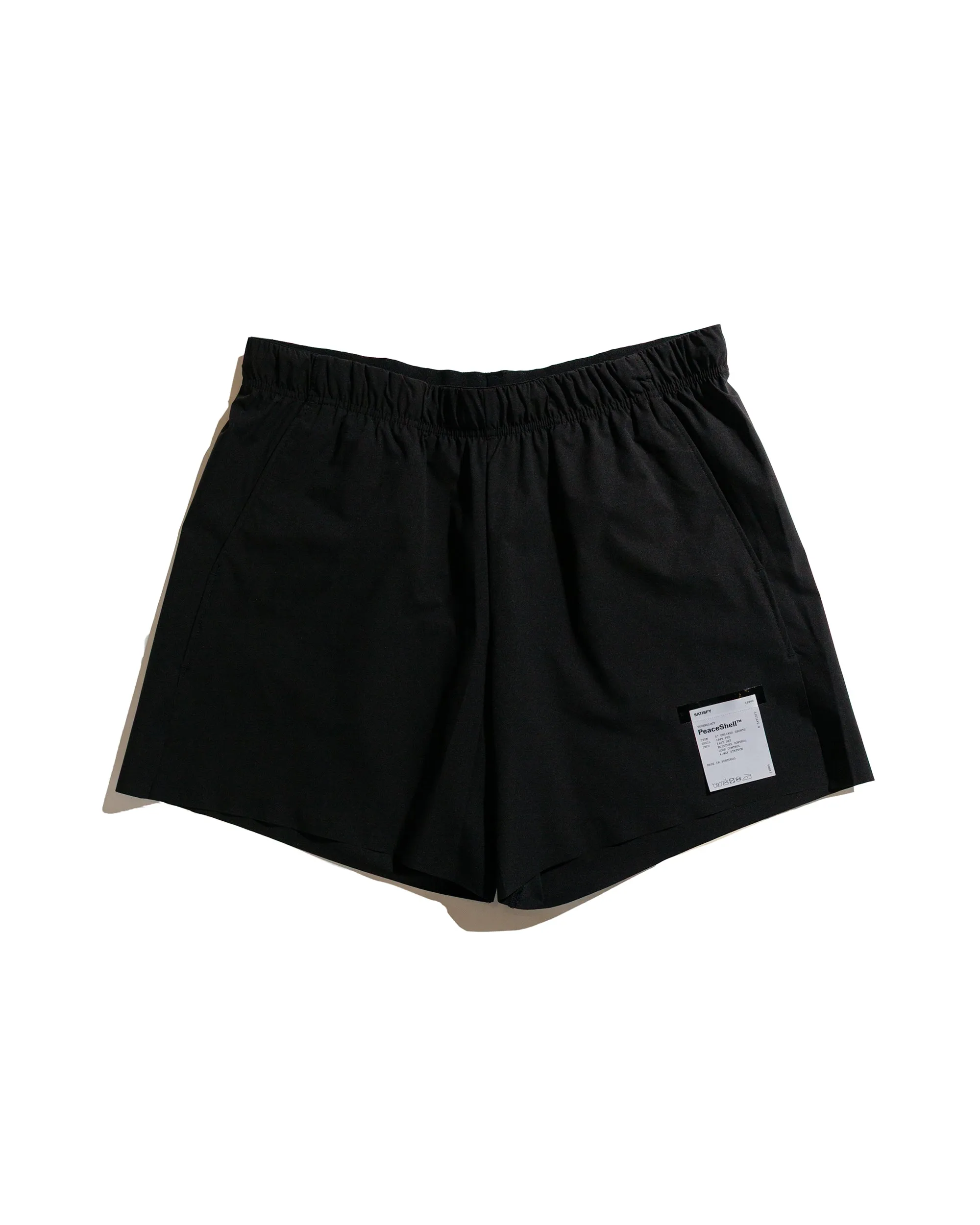 Satisfy Peaceshell 5" Unlined Shorts Black Tension Visa