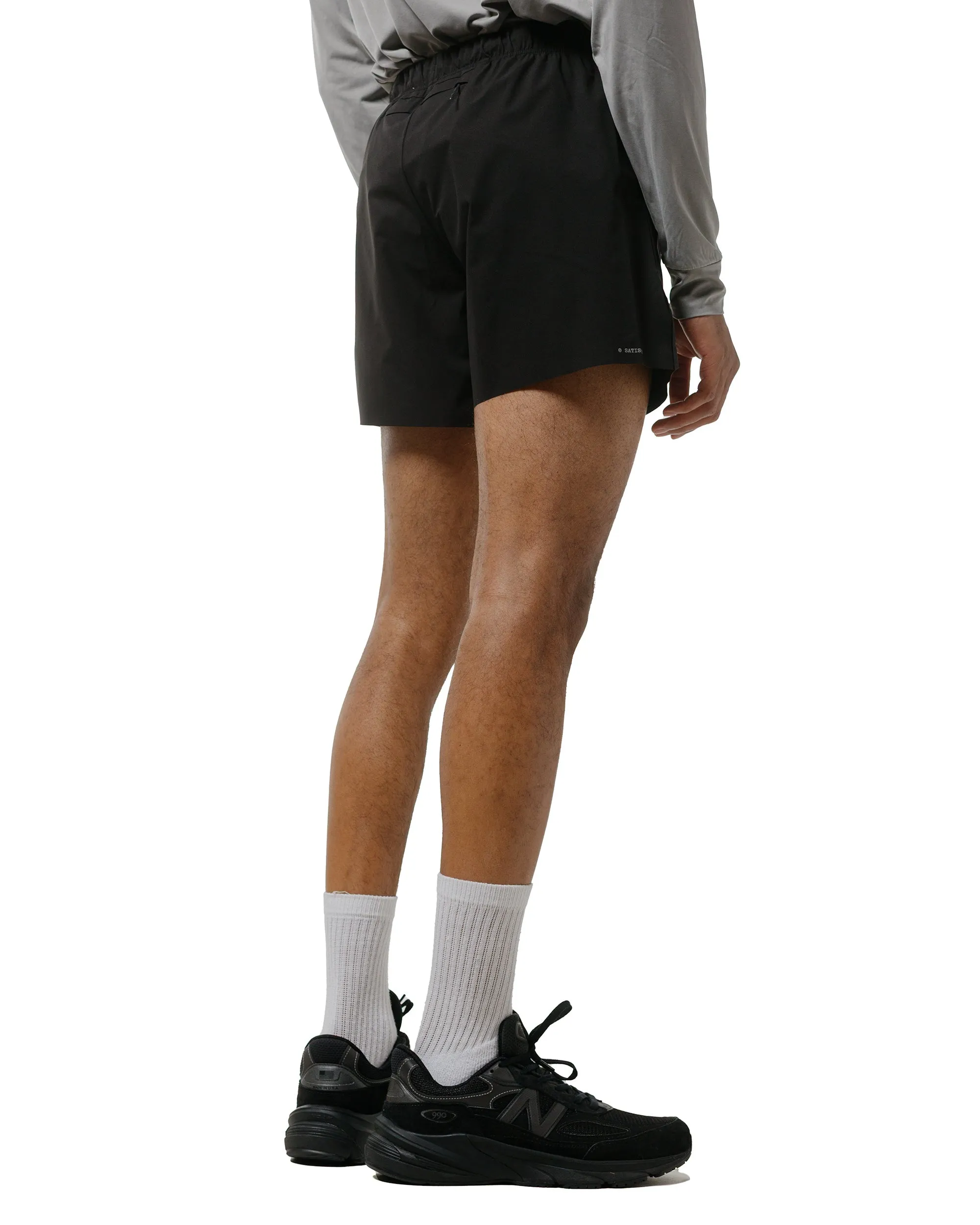 Satisfy Peaceshell 5" Unlined Shorts Black Wedge Heel