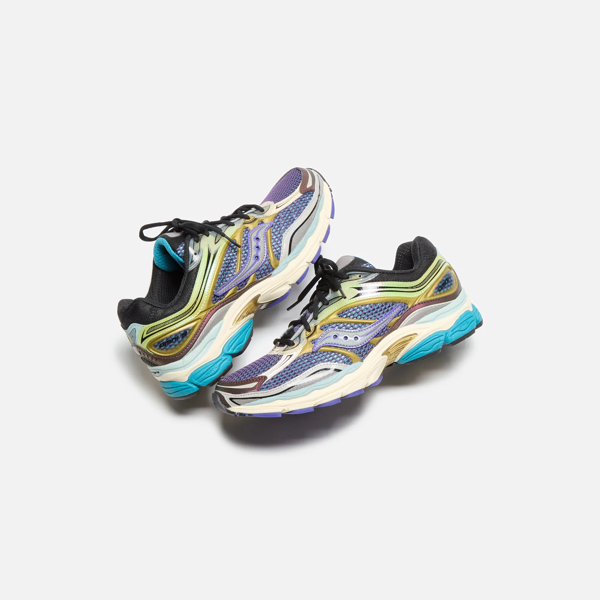 Saucony Progrid Omni 9 - Purple / Yellow Self-Unlocked