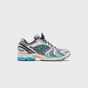 Saucony Progrid Triumph 4 - White / Blue Winter Sale Walk with Power