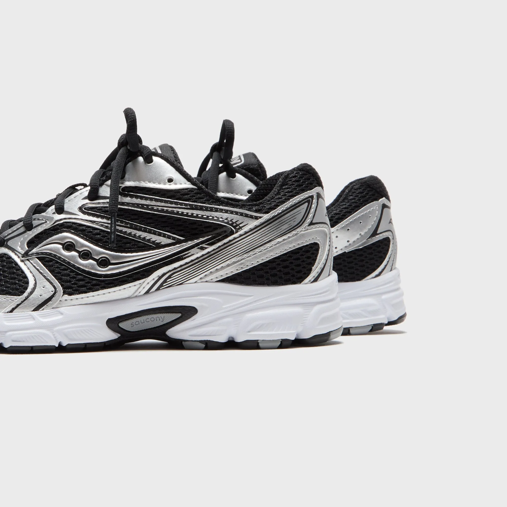 Saucony Ride Millennium - Black / Silver Ease Of Cleaning Rubber Material