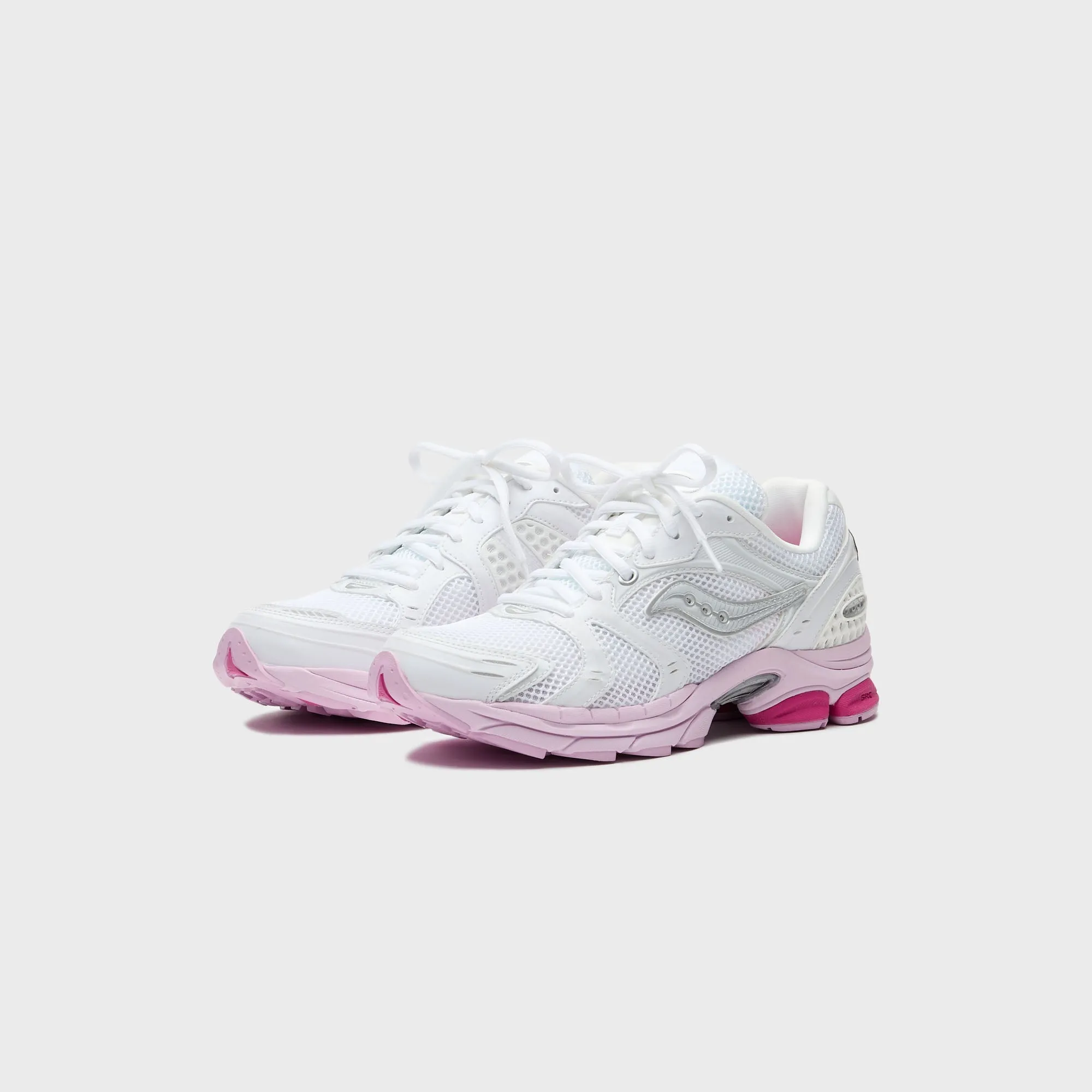 Saucony Wmns Progrid Triumph 4 - White / Pink Concrete Actinium