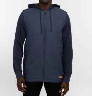 Pull à capuche Scavenger en bleu marine chiné