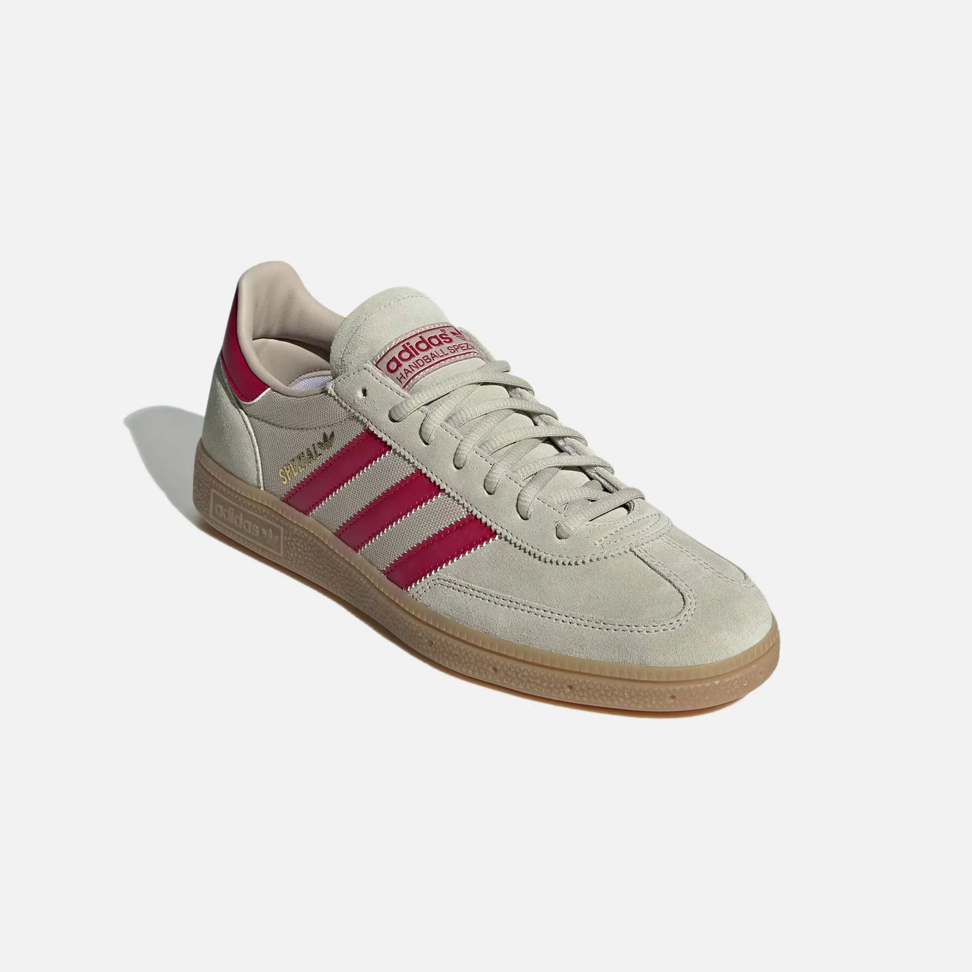 Faux Leather Sockliner Comfortable Ankle Cushion Design Design Design Adidas Handball Spezial - Putty Grey / Team Victory Red