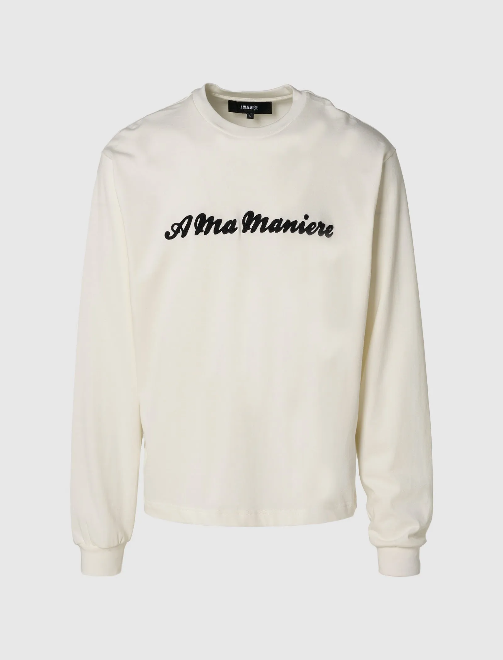 Script Long Sleeve Tee Layered Sleeve Comfortable Patterned Worn Socks