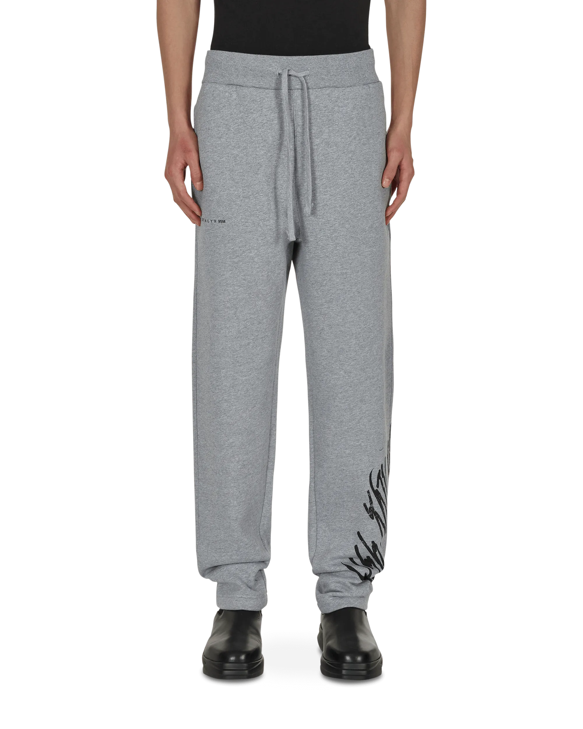 Script Sweatpants Grey Gradient