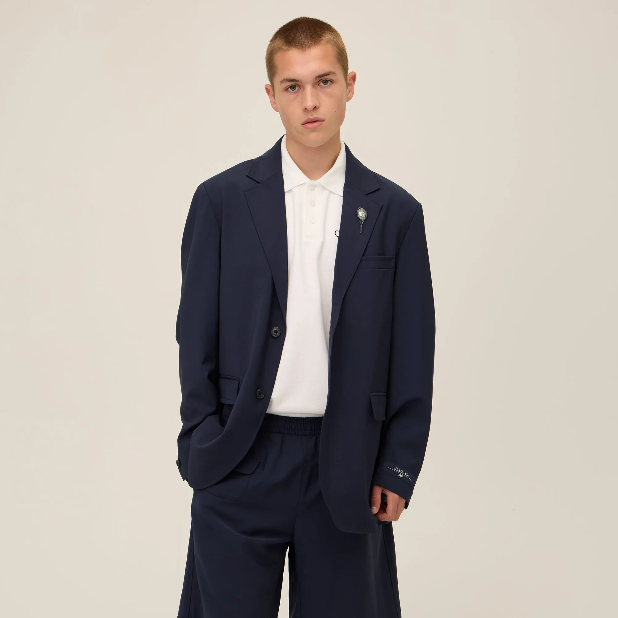 Comfort - Fit Look Kith For Wilson Wool Simon Blazer - Gulf