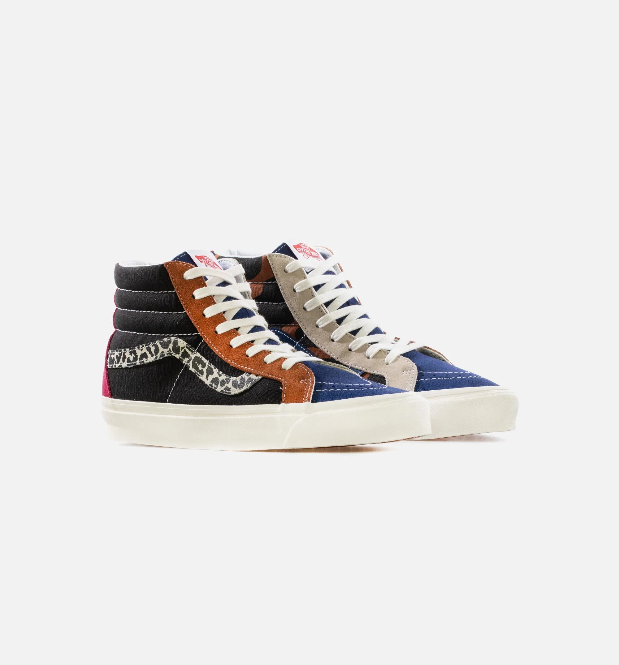 Tie-Dye Print Efficiency - Centered Sk8 Hi 38 Dx Animal Mix Mens Skate Shoe - Animal Mix/Black