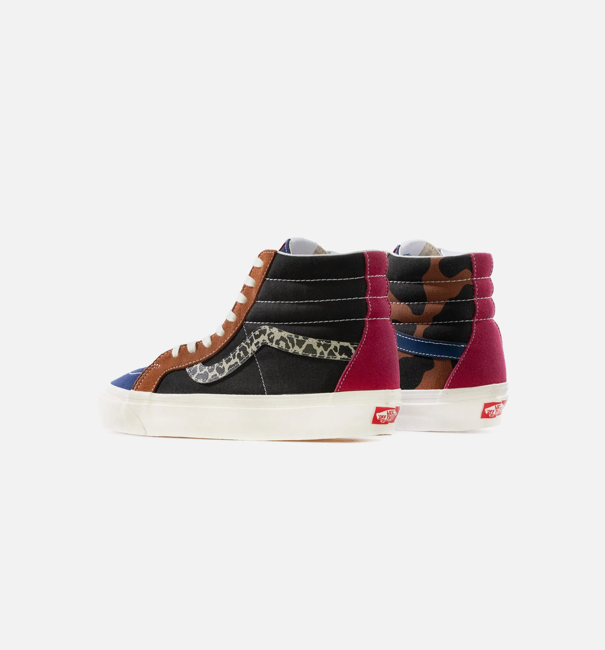 Sk8 Hi 38 Dx Animal Mix Mens Skate Shoe - Animal Mix/Black Chemical-Resistant Cushioned Tongue Design Design