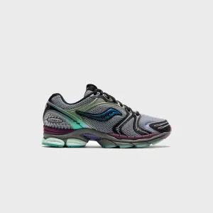 Comfortable Canoeing Shoes Arch - Shaped Design Saucony Progrid Triumph 4 - Navy / Holographic