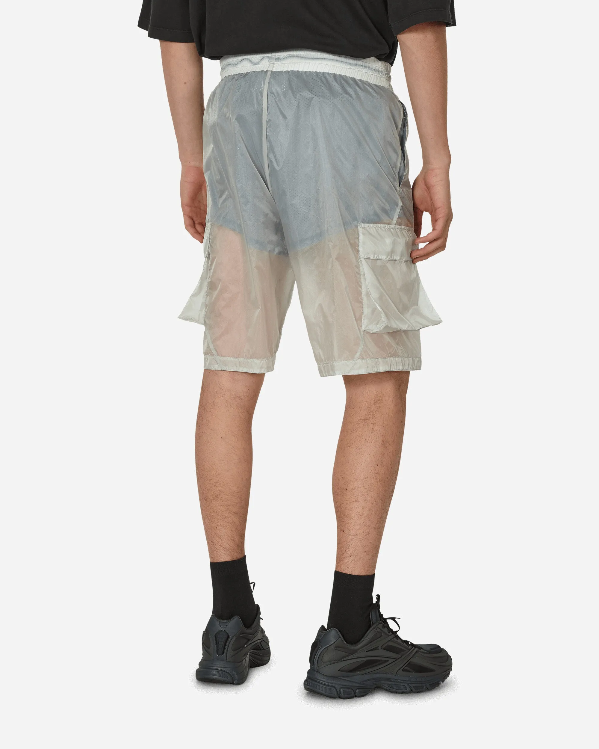 See Through Shorts Crystal Blue Comfortable Sports Performance Comfortable Lycra Blend