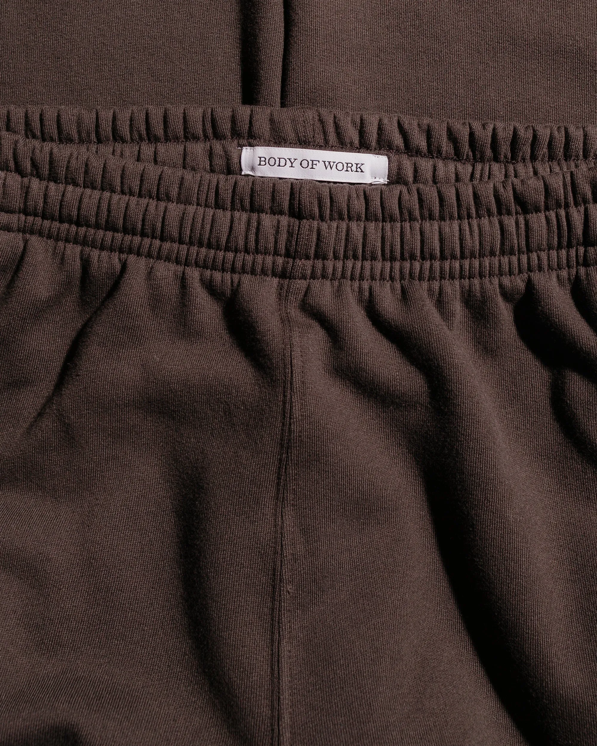 Body Of Work Rowan Sweatpants Loam Brown Elastic Material