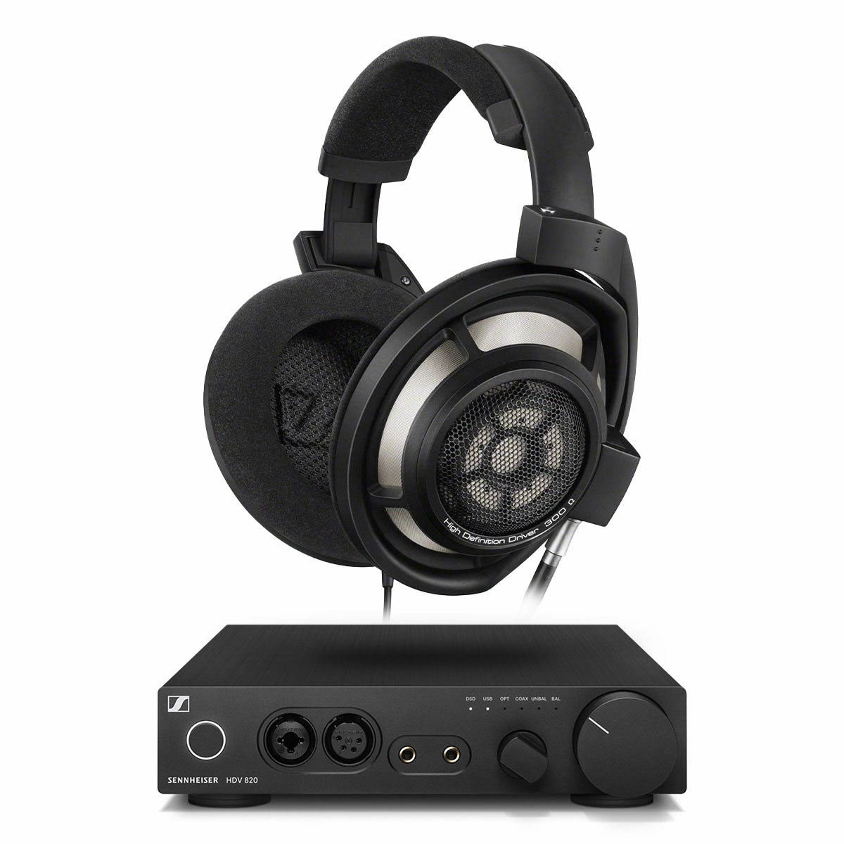 Sennheiser HD 800 S Open-Back Audiophile Headphones and HDV 820 Reference Headphone Amplifier/DAC Bundle hi-fi unbalanced input,hi-fi signal purity,hi-fi acoustic panel