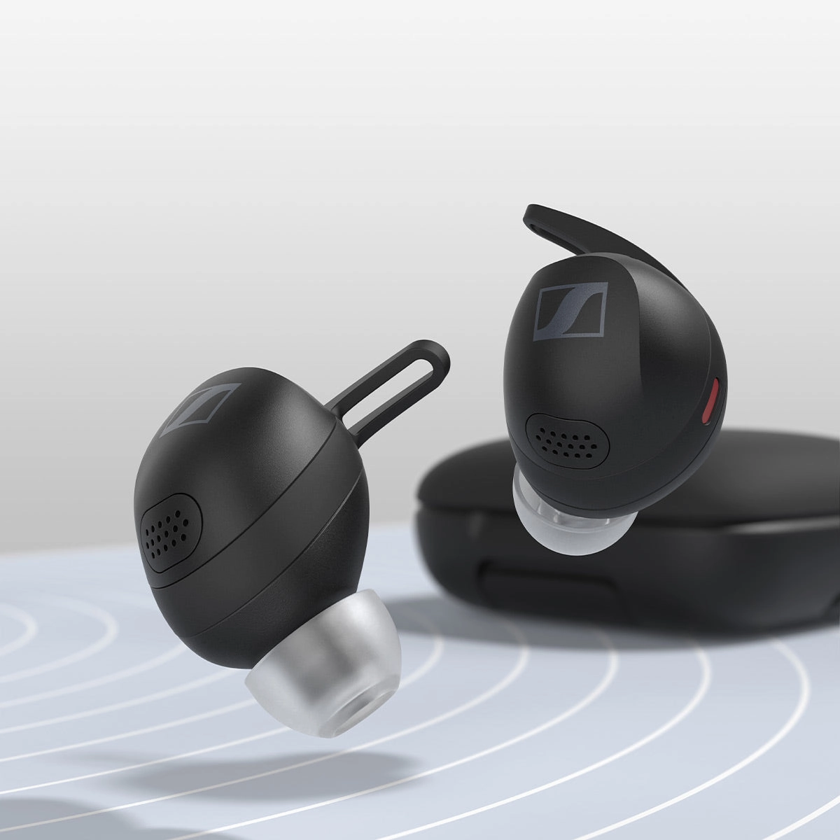 Sennheiser Momentum Sport True Wireless Earbuds with Adaptive Noise Cancellation (Black)