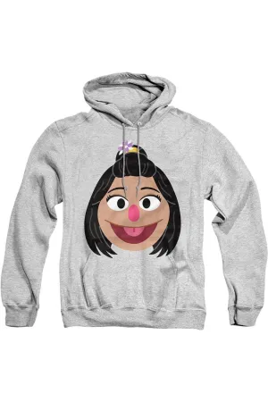 Pull à capuche adulte avec visage de Ji Young de Sesame Street