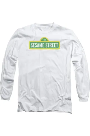T-shirt manches longues pour adulte avec logo Sesame Street
