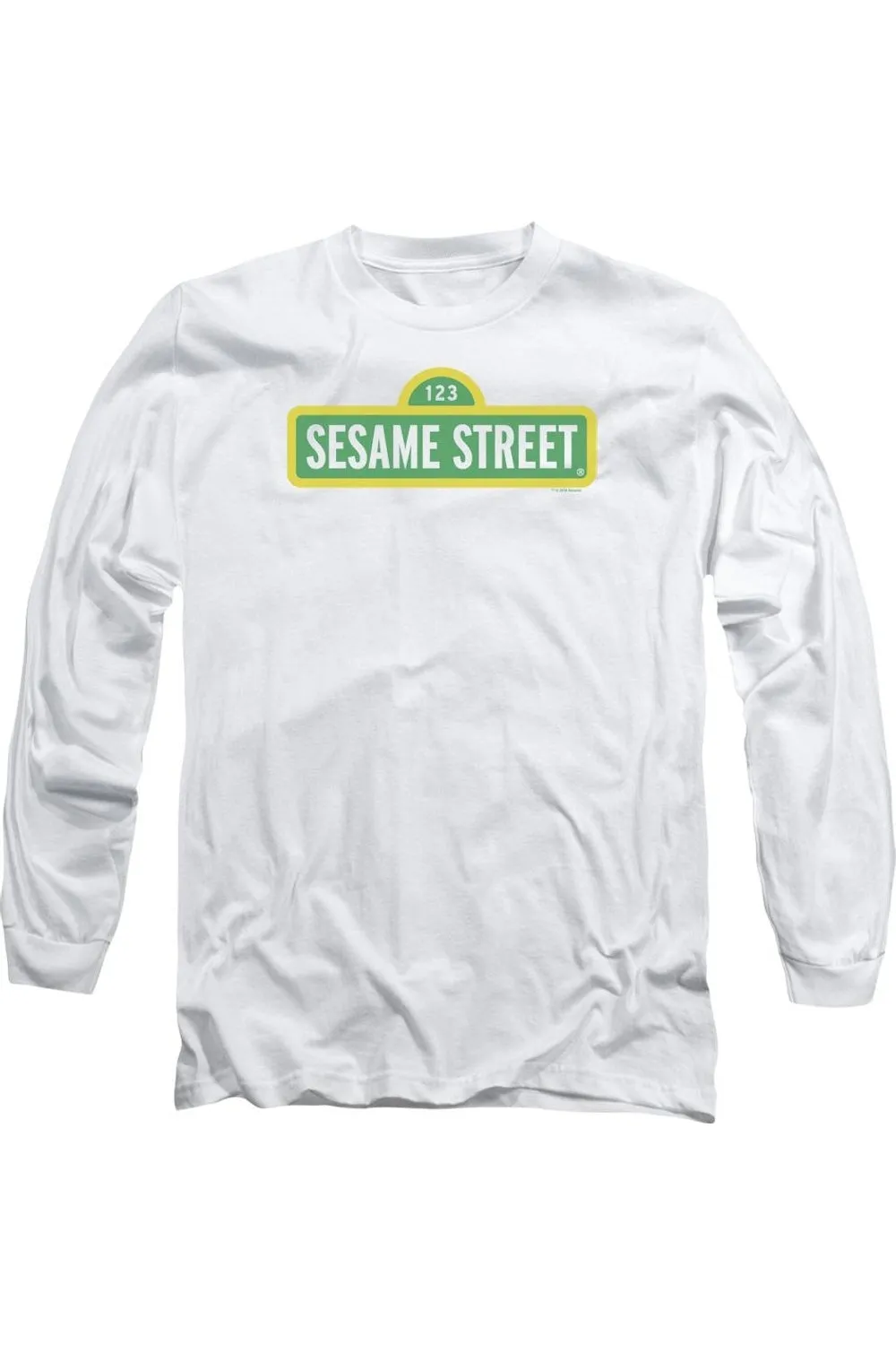 T-shirt manches longues pour adulte avec logo Sesame Street