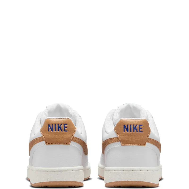 Stone Padding Comfortable Toe Design Nike Women'S Court Vision Low Next Nature White/Flax-Game Royal-Sail