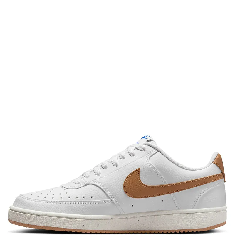Nike Women'S Court Vision Low Next Nature White/Flax-Game Royal-Sail Natural Grasp Self-Storage