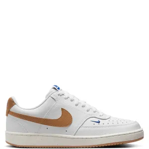 Stretchable Faux Leather Nike Women'S Court Vision Low Next Nature White/Flax-Game Royal-Sail