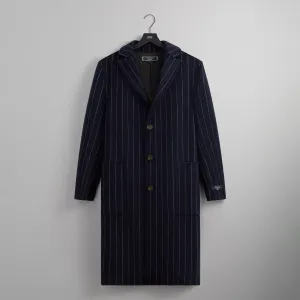 Bespoke Sleeve Organic Material Effect Kith Bergen Car Coat - Nocturnal