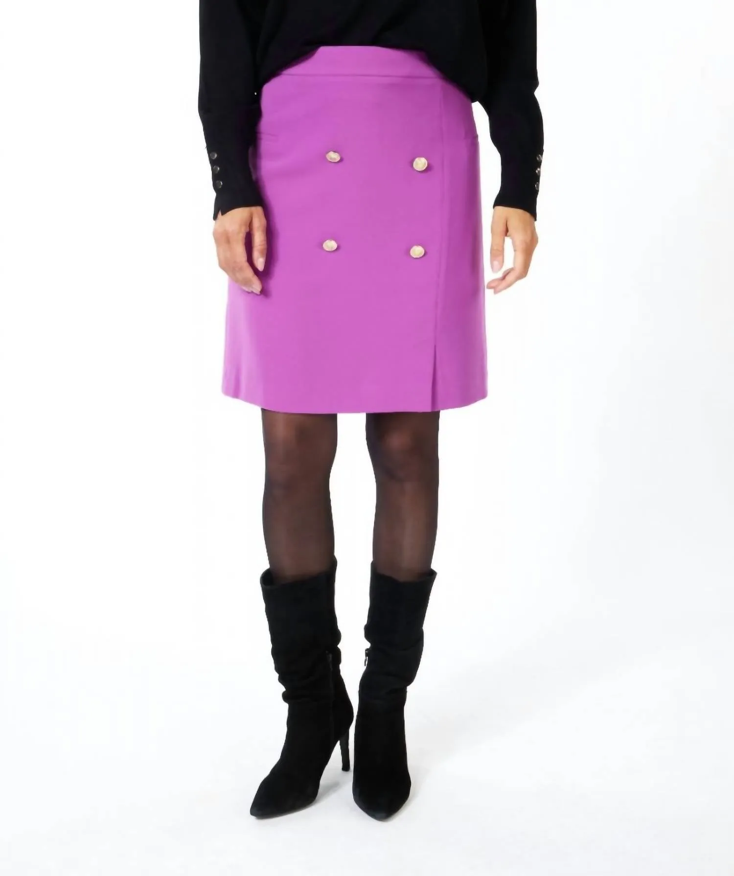 Jupe courte urbaine en violet