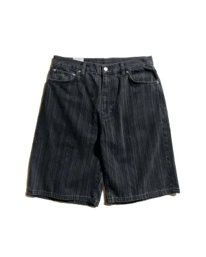 Carhartt W.I.P. Rylan Stripe Short Black Stone Washed Washable Printing