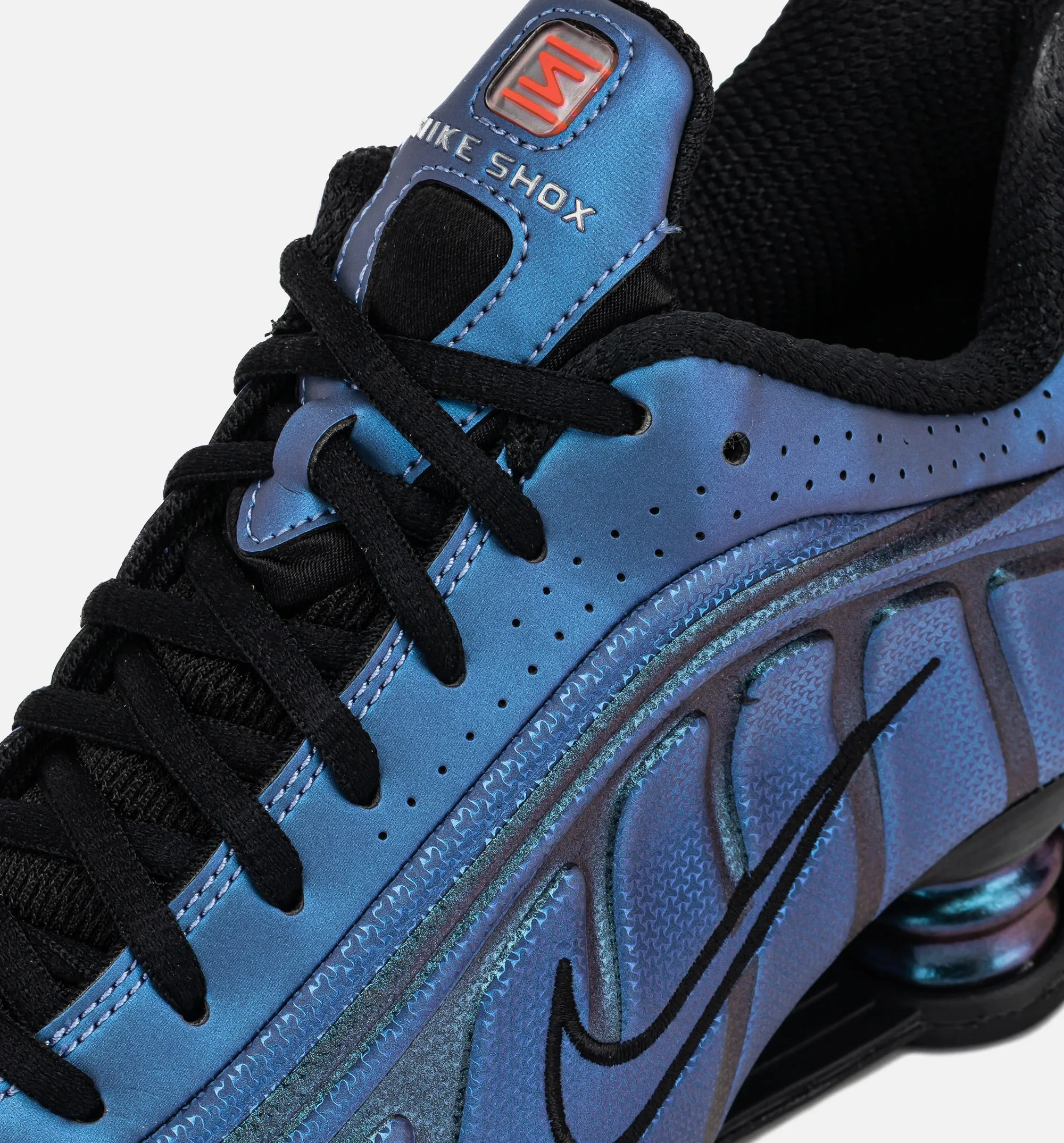 Shox R4 Mens Lifestyle Shoe - Black/Hot Punch Comfortable Arctic Self-Vitalizing