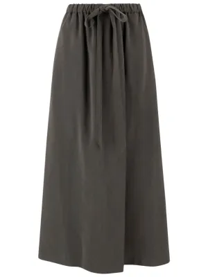 Jupe Longue en Organza de Soie