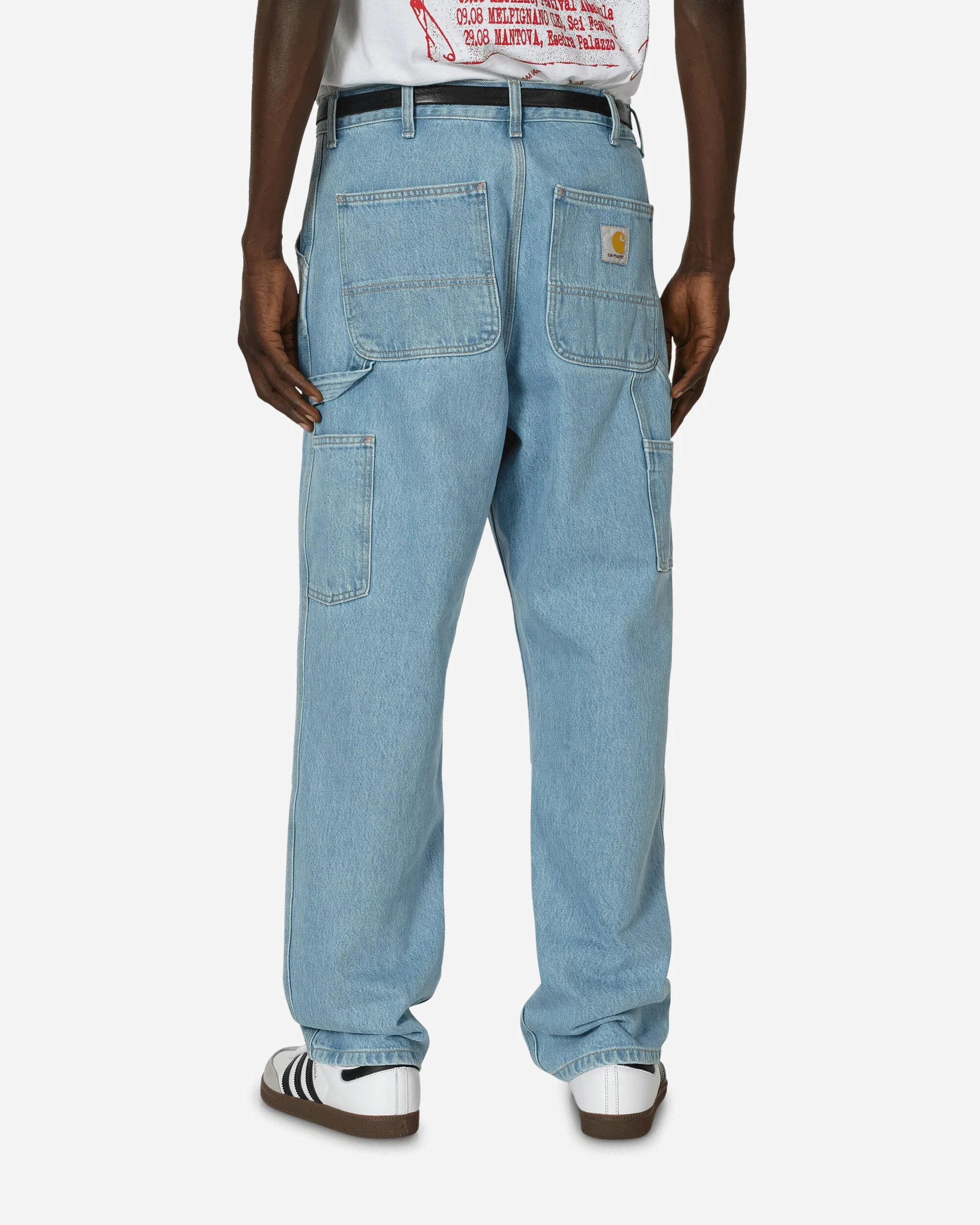 Comfortable Recycled Socks Comfortable Craftsman Single Knee Pants Blue (Heavy Stone Bleached)