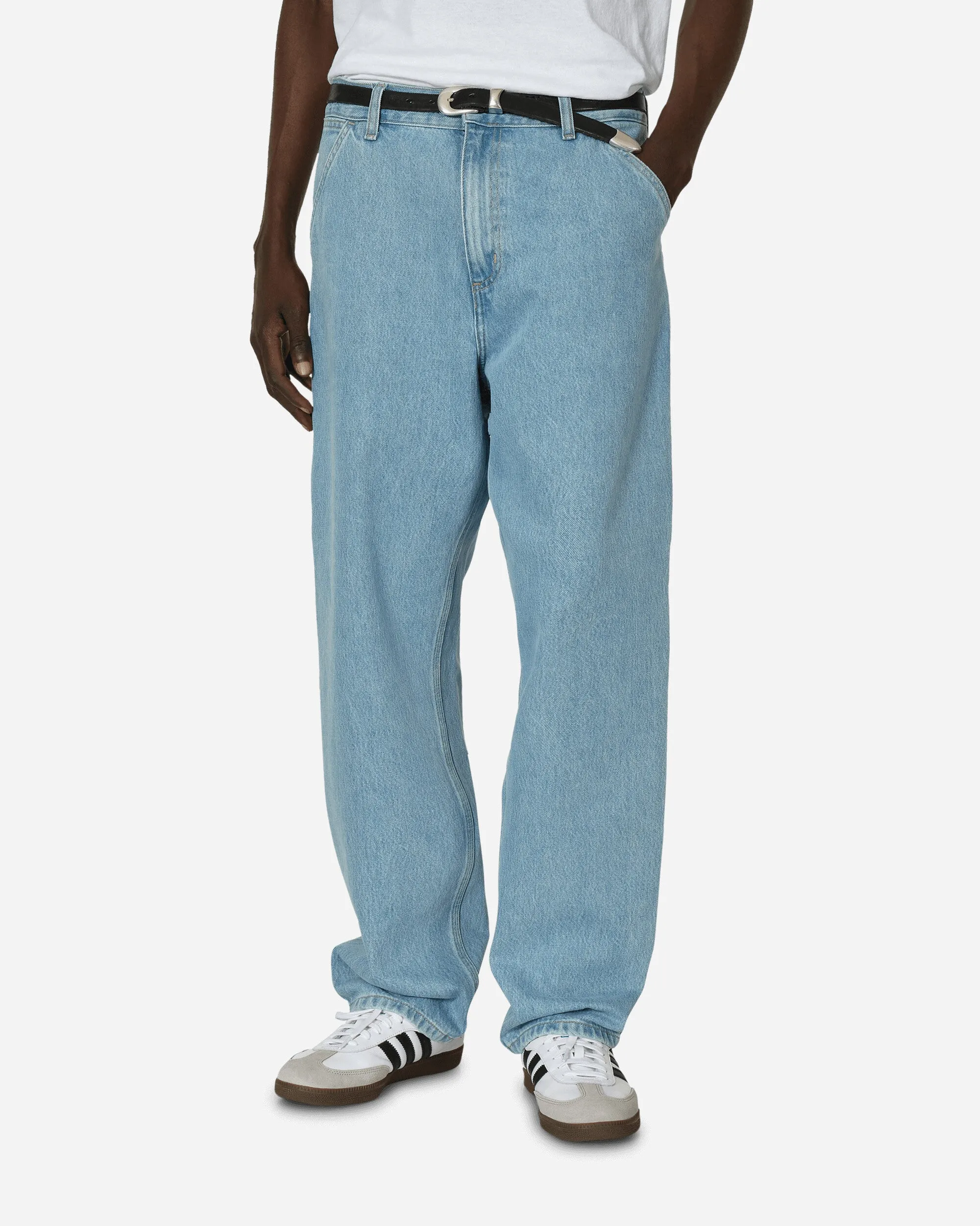 Comfortable Tattoo Video Single Knee Pants Blue (Heavy Stone Bleached)